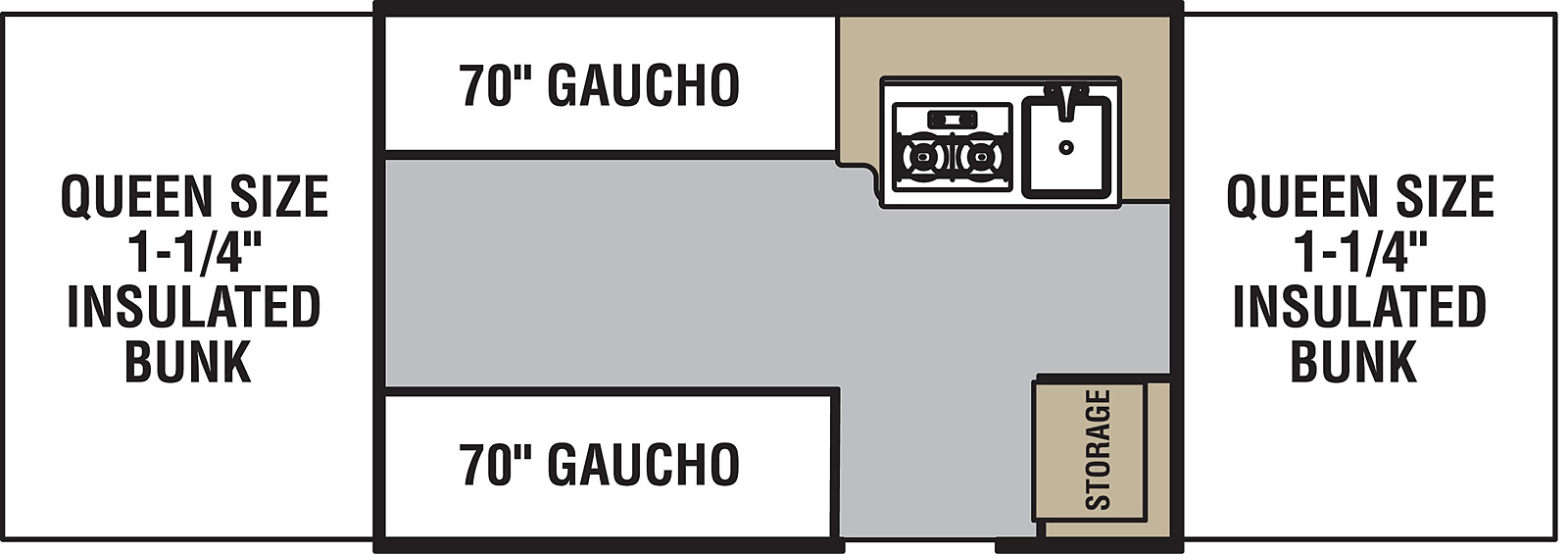 2023 FOREST RIVER VIKING 2107LS, , floor-plans-day image number 0